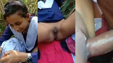 हिंदी सेक्स एमएमएस बिहारी स्कुल गर्ल का युनिफोर्म खोल के जंगल में चूत चोदा