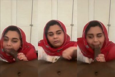 sex video com Hijabi Muslim aunty blowjob big cock nephew