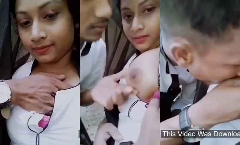 Bangladeshi college girl viral sex MMS video boobs sucking by boyfriend