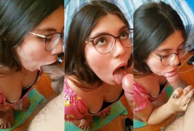 Fsiblog viral desi sex mms Delhi sexy babe blowjob to her lover