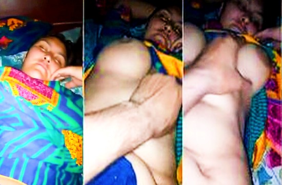 MyDesi Pakistani mother let her son press her big boobs while sleeping