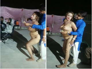 Free Desi porn video Big boobs Randi exclusive nude dance show in marriage ceremony