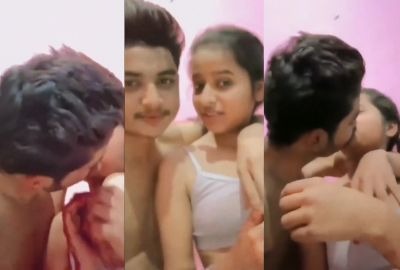 Indian viral leaked mms muslim cousin brother kisses nude teen sister and presses her boobs