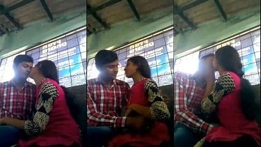 xhamster Indian sex mms bf kissing and boobs pressing gf in public place