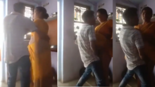 Fsiblog Porn mms mature Maid Aunty fucked by young boy