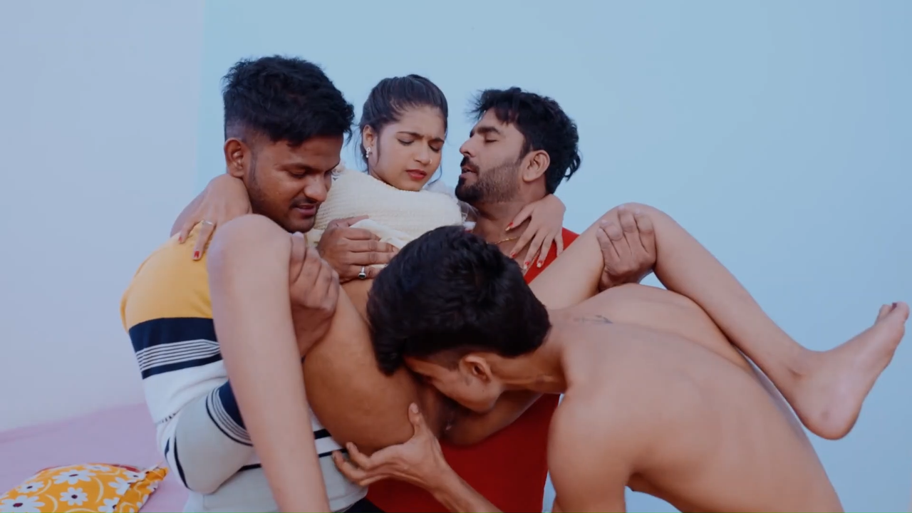 Foursome With Skiny Girl 2024 xxx Hindi Hot Short Video