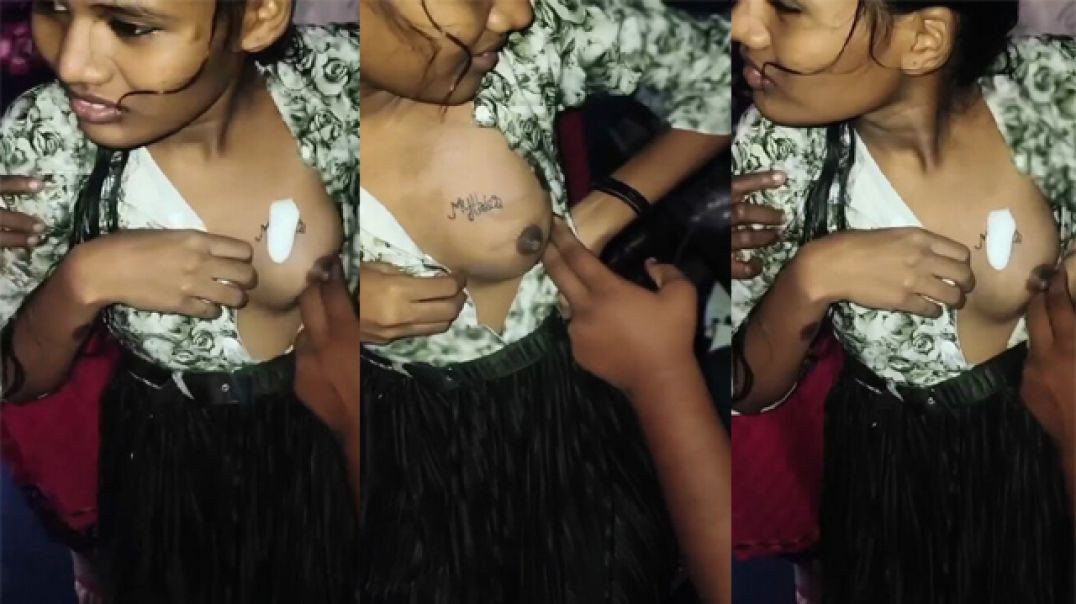 GenZ Nibbi School girl having tattoo on boobs viral sex video
